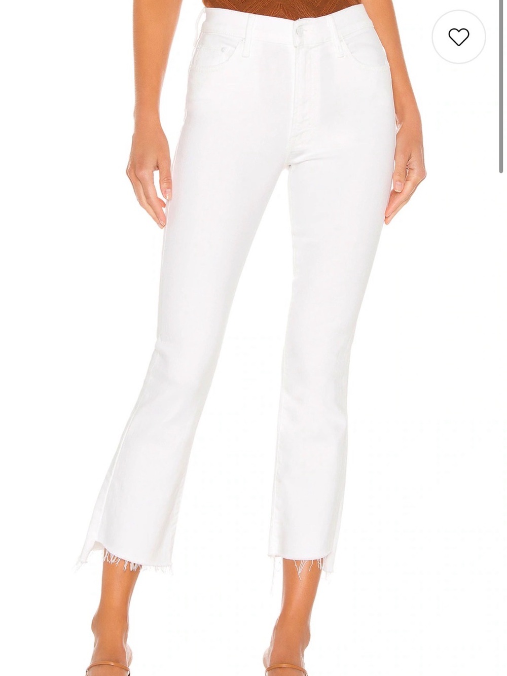 MOTHER insider crop step Fray jeans/ glass slipper/ like new/ size 25